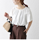 SHIPS any:〈UVカット/接触冷感/吸水速乾/洗濯機可能〉USAコットン フレア TEE