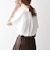 SHIPS any:〈UVカット/接触冷感/吸水速乾/洗濯機可能〉USAコットン フレア TEE