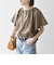 SHIPS any:〈UVカット/接触冷感/吸水速乾/洗濯機可能〉USAコットン フレア TEE