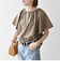 SHIPS any:〈UVカット/接触冷感/吸水速乾/洗濯機可能〉USAコットン フレア TEE