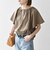 SHIPS any:〈UVカット/接触冷感/吸水速乾/洗濯機可能〉USAコットン フレア TEE
