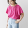 SHIPS any:〈UVカット/接触冷感/吸水速乾/洗濯機可能〉USAコットン フレア TEE