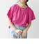SHIPS any:〈UVカット/接触冷感/吸水速乾/洗濯機可能〉USAコットン フレア TEE