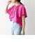 SHIPS any:〈UVカット/接触冷感/吸水速乾/洗濯機可能〉USAコットン フレア TEE