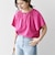 SHIPS any:〈UVカット/接触冷感/吸水速乾/洗濯機可能〉USAコットン フレア TEE