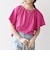 SHIPS any:〈UVカット/接触冷感/吸水速乾/洗濯機可能〉USAコットン フレア TEE