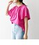 SHIPS any:〈UVカット/接触冷感/吸水速乾/洗濯機可能〉USAコットン フレア TEE