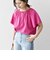 SHIPS any:〈UVカット/接触冷感/吸水速乾/洗濯機可能〉USAコットン フレア TEE