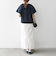 SHIPS any:〈UVカット/接触冷感/吸水速乾/洗濯機可能〉USAコットン フレア TEE