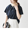SHIPS any:〈UVカット/接触冷感/吸水速乾/洗濯機可能〉USAコットン フレア TEE