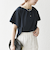 SHIPS any:〈UVカット/接触冷感/吸水速乾/洗濯機可能〉USAコットン フレア TEE