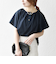 SHIPS any:〈UVカット/接触冷感/吸水速乾/洗濯機可能〉USAコットン フレア TEE