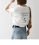 【SHIPS any別注】La Hutte:〈洗濯機可能〉ロゴ プリント TEE