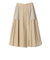 SHIPS Primary Navy Label:〈手洗い可能〉アシメ タック スカート