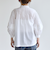 quaranciel:〈洗濯機可能〉コットン レース ライン フリル パフスリーブ ブラウス