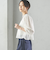 〈手洗い可能〉Broche スクエア レース 2WAY ブラウス