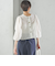 〈手洗い可能〉Broche スクエア レース 2WAY ブラウス