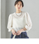 〈手洗い可能〉Broche スクエア レース 2WAY ブラウス