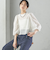 〈手洗い可能〉Broche スクエア レース 2WAY ブラウス