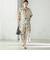 IPEKER 花柄 フリル ネック リボン 半袖 ブラウス