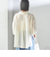 〈手洗い可能〉麻調 メッシュ 半袖 ビッグ シャツ