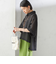 〈手洗い可能〉麻調 メッシュ 半袖 ビッグ シャツ
