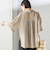 〈手洗い可能〉麻調 メッシュ 半袖 ビッグ シャツ