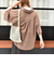 〈手洗い可能〉麻調 メッシュ 半袖 ビッグ シャツ