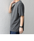 【WEB限定】SHIPS any: リネンライク メランジ 鹿の子 フェイク レイヤード Tシャツ◇