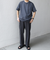 【WEB限定】SHIPS any: リネンライク メランジ 鹿の子 フェイク レイヤード Tシャツ◇