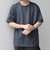 【WEB限定】SHIPS any: リネンライク メランジ 鹿の子 フェイク レイヤード Tシャツ◇