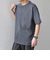 【WEB限定】SHIPS any: リネンライク メランジ 鹿の子 フェイク レイヤード Tシャツ◇