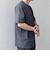【WEB限定】SHIPS any: リネンライク メランジ 鹿の子 フェイク レイヤード Tシャツ◇