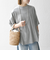 SHIPS any:〈接触冷感/汗染み防止加工/洗濯機可能〉ラウンドヘム クルー ビッグ TEE