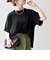 SHIPS any:〈接触冷感/汗染み防止加工/洗濯機可能〉ラウンドヘム クルー ビッグ TEE