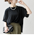 SHIPS any:〈接触冷感/汗染み防止加工/洗濯機可能〉ラウンドヘム クルー ビッグ TEE