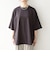 〈接触冷感/汗染み防止加工/洗濯機可能〉ラウンドヘム クルー ビッグ TEE