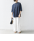 SHIPS any:〈接触冷感/汗染み防止加工/洗濯機可能〉ラウンドヘム クルー ビッグ TEE
