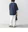 SHIPS any:〈接触冷感/汗染み防止加工/洗濯機可能〉ラウンドヘム クルー ビッグ TEE