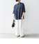 SHIPS any:〈接触冷感/汗染み防止加工/洗濯機可能〉ラウンドヘム クルー ビッグ TEE