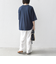 SHIPS any:〈接触冷感/汗染み防止加工/洗濯機可能〉ラウンドヘム クルー ビッグ TEE