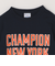 Champion: クルーネック カレッジ ロゴ Tシャツ <KIDS>
