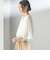 〈手洗い可能〉ホール ガーメント ケープ デザイン カーディガン