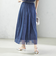troisiemeCHACO:〈手洗い可能〉デニム プリント チュール スカート