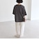 quaranciel:〈接触冷感/汗染み防止加工/洗濯機可能〉ラウンドヘム クルー ビッグ TEE