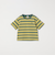 FRUIT OF THE LOOM: 刺繍 ロゴ カラー ボーダー Tシャツ<KIDS>