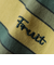 FRUIT OF THE LOOM: 刺繍 ロゴ カラー ボーダー Tシャツ<KIDS>