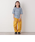 FRUIT OF THE LOOM: 刺繍 ロゴ カラー ボーダー Tシャツ<KIDS>