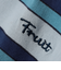 FRUIT OF THE LOOM: 刺繍 ロゴ カラー ボーダー Tシャツ<KIDS>