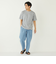 SHIPS Colors:ライト デニム ワイド テーパード パンツ◇